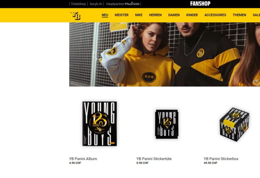 Die Bilder gibt es unter anderem im Fanshop auf der YB-Webseite zu kaufen.