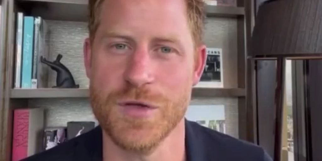 Prince Harry speaks in a video message about the ‘healing path’