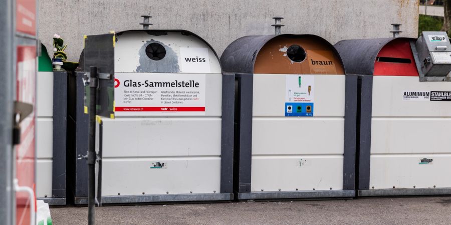 Glasentsorgungsstelle. (Symbolbild)