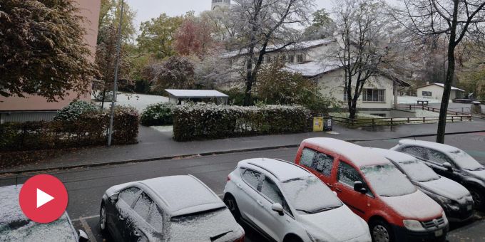 Am Sonntag - Mittelland erwachte unter dünner Schneedecke
