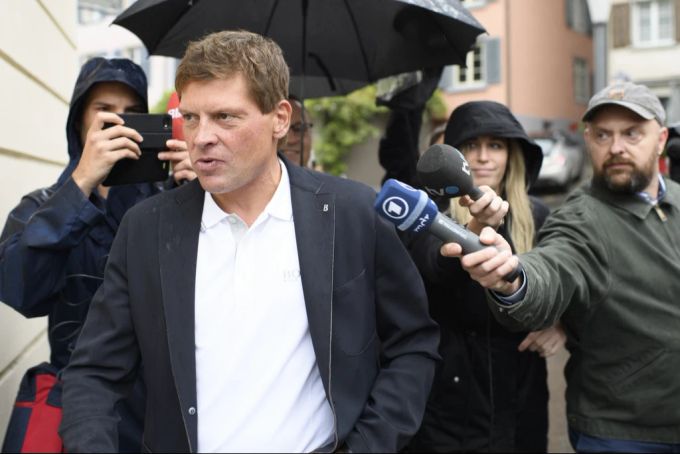 2017 musste sich Jan Ullrich wegen seiner Beteiligung an einem Unfall in Mattwil TG verantworten. (Archivbild) Jann Ullrich Gericht 2017