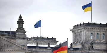 Deutschland Ukraine Flaggen