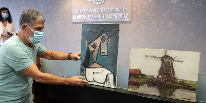 Die Polizei in Griechenland hat den Dieb des Werkes von Picasso geschnappt. Picasso