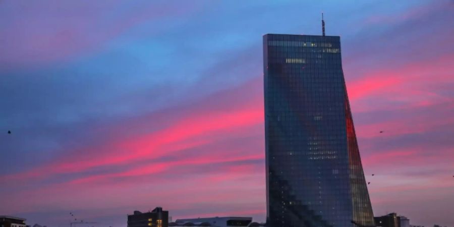 Die Europäische Zentralbank in Frankfurt