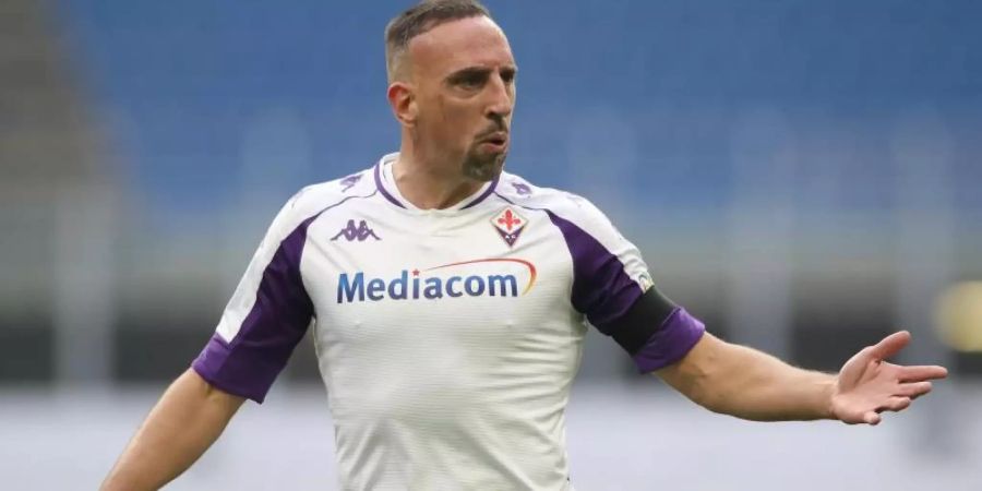 Würde seinen ehemaligen Bayern-Teamkollegen Kingsley Coman gerne gegen das DFB-Team in der Startelf sehen: Franck Ribéry. Foto: Jonathan Moscrop/CSM via ZUMA Wire/dpa