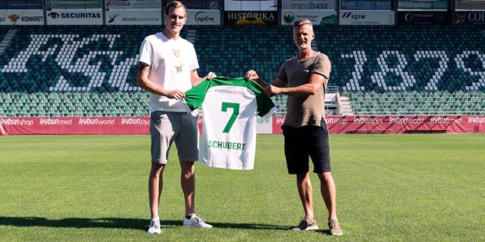 Der FC St.Gallen gibt die Verpflichtung des österreichischen Stürmers Fabian Schubert bekannt. FC St.Gallen 1879