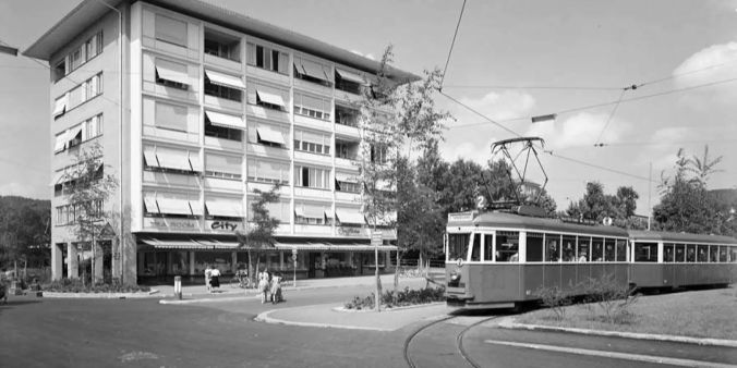 Locherhaus 2er Endstation 1950 Schlieren