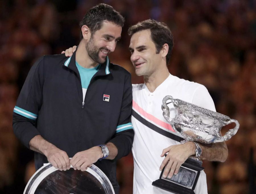 2018 holt sich Roger Federer an den Australian Open seinen 20. Grand-Slam-Titel. Er schlägt Marin Cilic im Final 6:2, 6:7, 6:3, 3:6, 6:1.