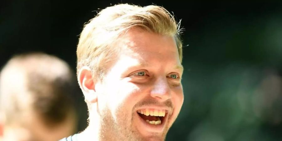 Feierte mit Werder einen deutlichen Testspielsieg: Bremen-Coach Florian Kohfeldt. Foto: Carmen Jaspersen