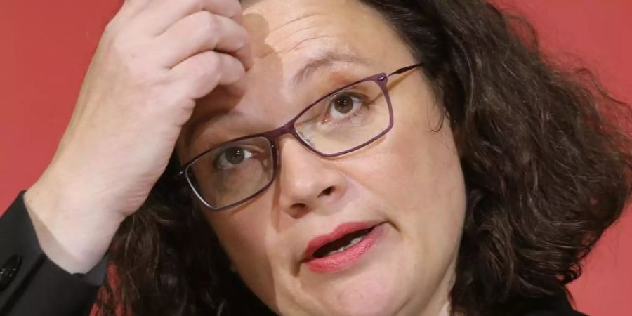 Nahles hatte nach dem Desaster der SPD bei der Europawahl angekündigt, dass sie sich in der Fraktion der Neuwahl stellen will. Foto: Wolfgang Kumm