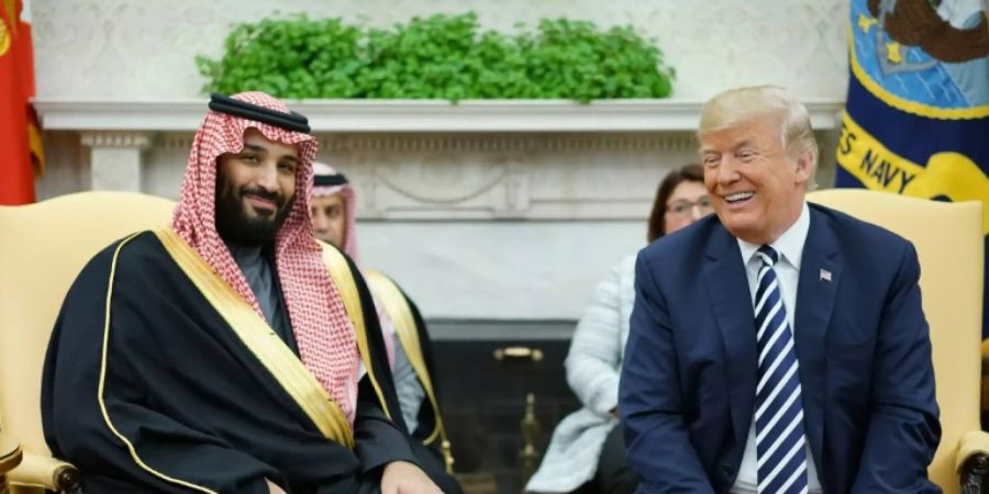 Trump und Mohammed bin Salman im März 2018