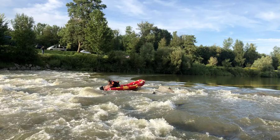 Erfolgreiche Flussrettung