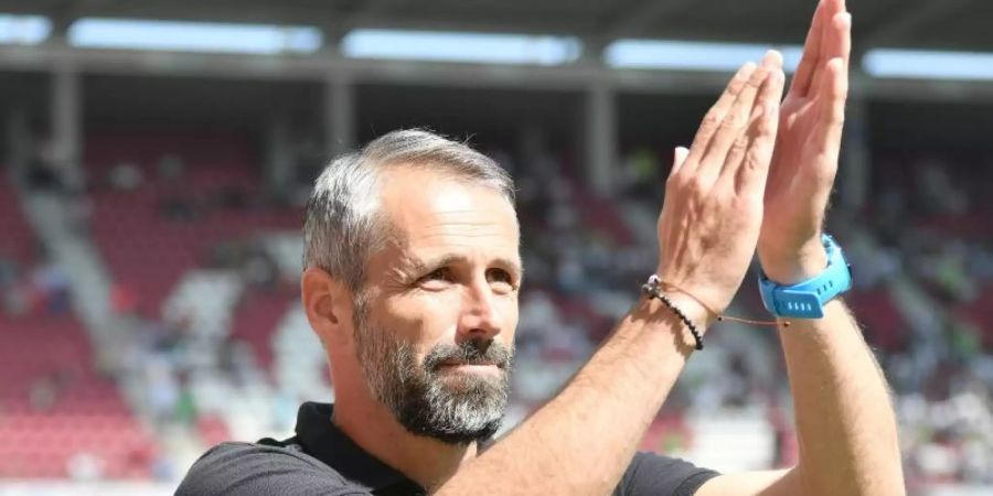 Gladbach-Trainer Marco Rose trifft mit seinem Team auf RB Leipzig. Foto: Torsten Silz