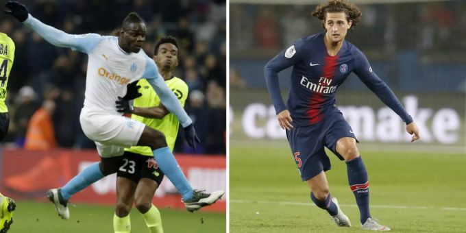 Schon bald ohne Vertrag: Mario Balotelli (l.) und Adrien Rabiot. Rabiot MArio Balotelli