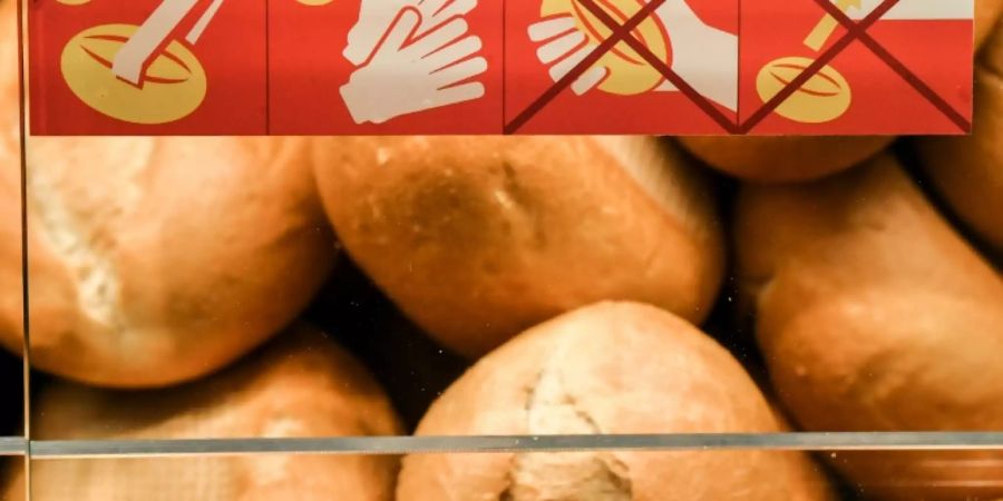 Brötchen in einem Supermarkt