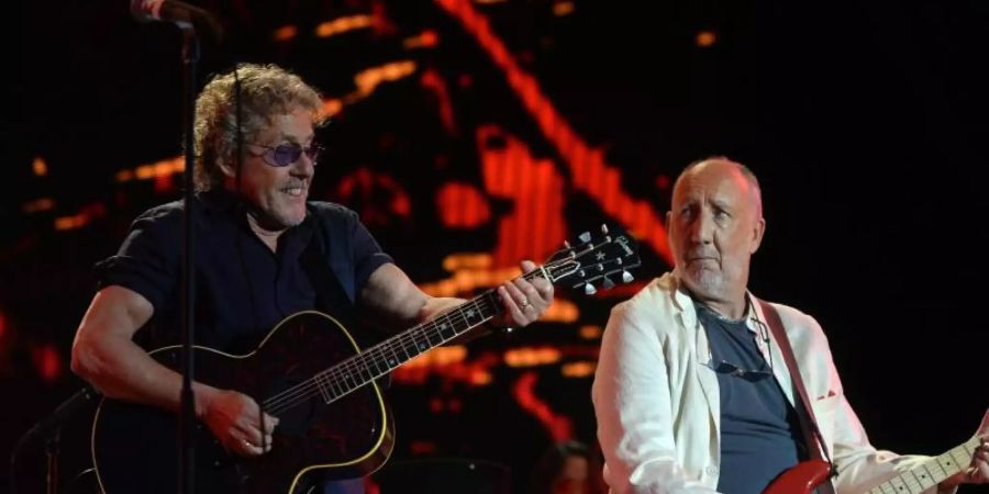 Roger Daltrey (l) und Pete Townshend haben ein neues Album produziert. Foto: Hannah Mckay/epa