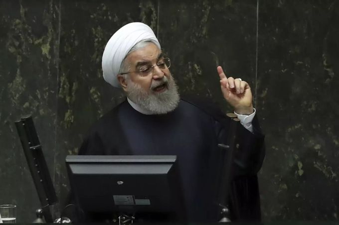 Der Staatspräsident von Iran, Hassan Ruhani staatspräsident von iran