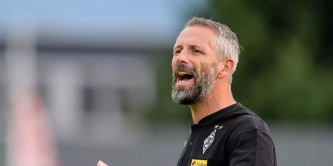 Gibt ebenfalls sein Trainer-Debüt in der Bundesliga: Gladbach-Coach Marco Rose. Foto: Matthias Balk Gibt ebenfalls sein Trainer-Debüt in der Bundesliga: Gladbach-Coach Marco Rose. Foto: Matthias Balk