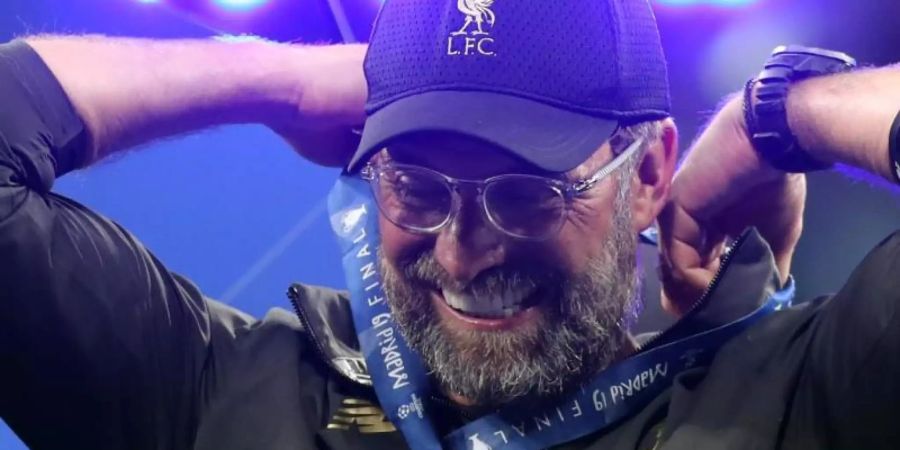 Unbändige Freude: Jürgen Klopp ist Champions-League-Sieger. Foto: Jan Woitas