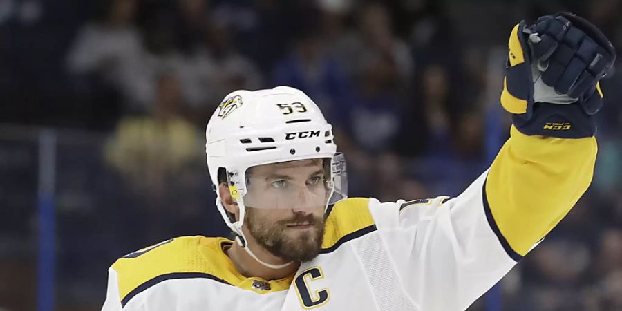 Roman Josi hat gut lachen: Mit einem Jahressalär von gut 9 Millionen Dollar in den nächsten acht Jahren dürfte der Berner bei den Nashville Predators zum am drittbesten bezahlten Verteidiger der NHL werden