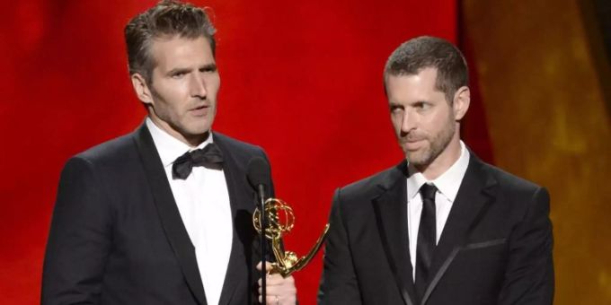 David Benioff (l) und D.B. Weiss sprechen über ihre vollen Terminkalender. Benioff Weiss