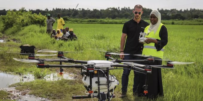 Malaria-Bekämpfung mittels Drohnen. Zanzibar Drones Fight Malaria