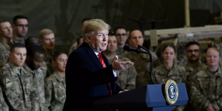 Trump vor US-Soldaten in Afghanistan
