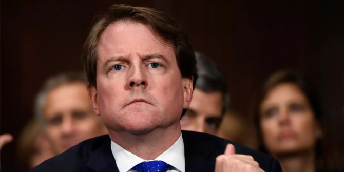 Trumps Ex-Mitarbeiter Don McGahn