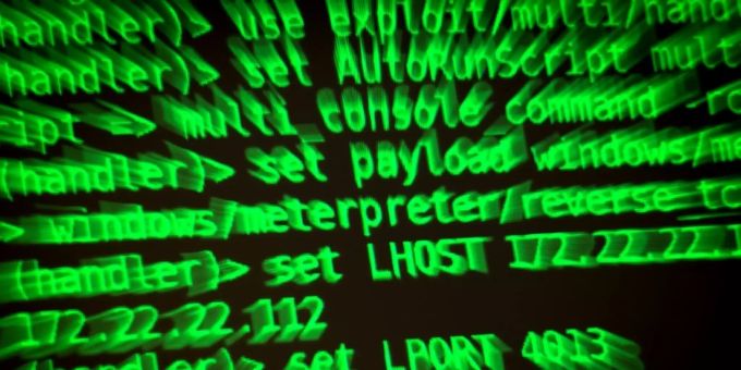 Computerbildschirm mit Code Computerbildschirm mit Code