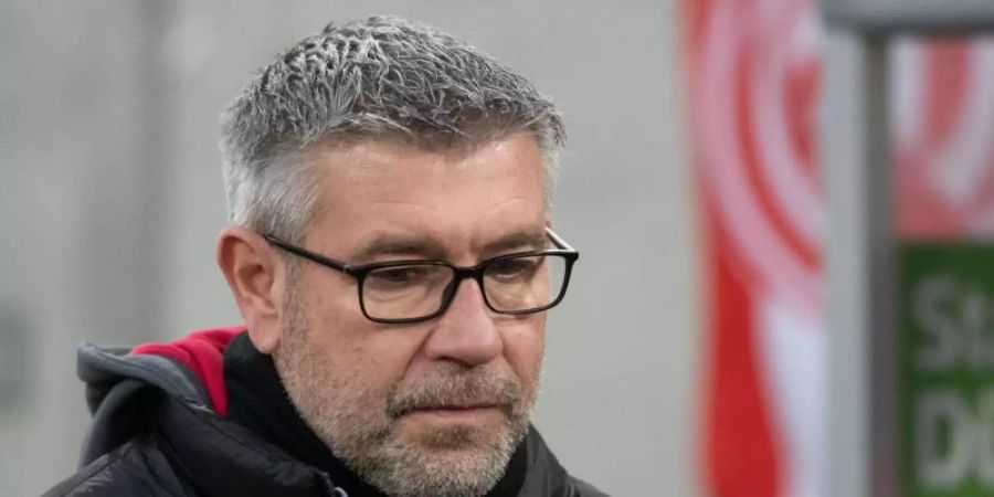 Testet mit Union Berlin gegen seinen Ex-Club St. Gallen: Trainer Urs Fischer. Foto: Bernd Thissen/dpa