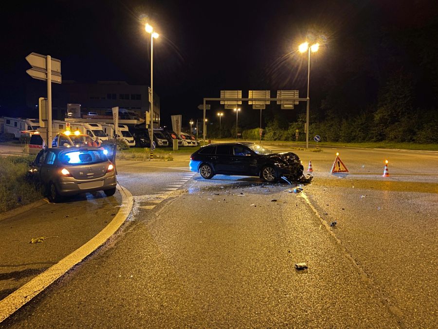 Kollision zwischen zwei Autos in Walterswil.