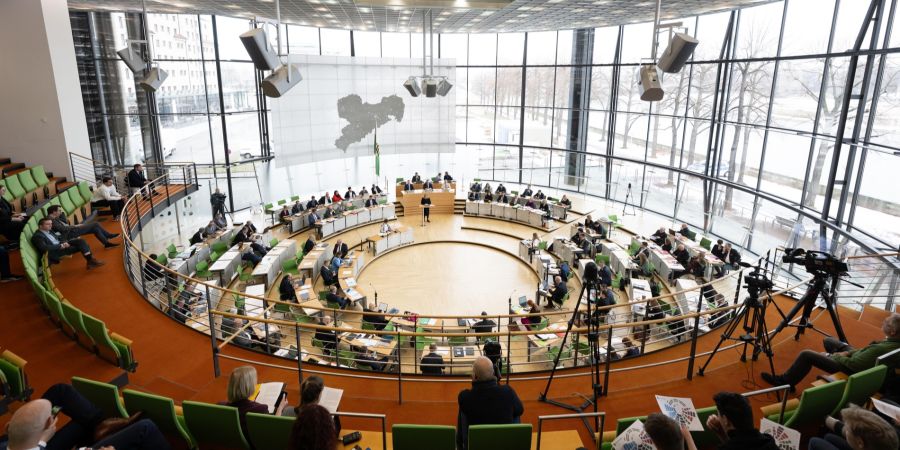 polizei landtag sächsischen