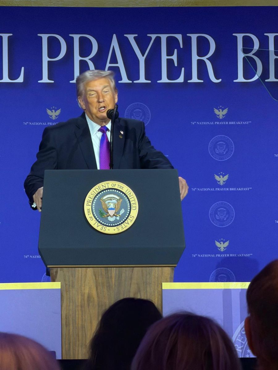 Als US-Präsident Donald Trump am Nationalen Gebetsfrühstück eine Rede hielt, sass Martin Haab in der dritten Reihe.