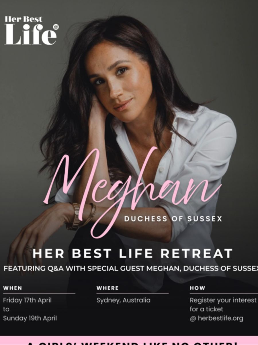 Der Anlass der Reise: Das exklusive «Her Best Life Retreat», bei dem Meghan als Stargast im Rampenlicht steht.