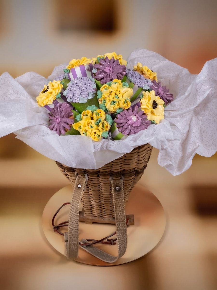 Statt klassischem Osterkorb gab es einen essbaren Blumenstrauss. Die Jury zeigte sich davon angetan.