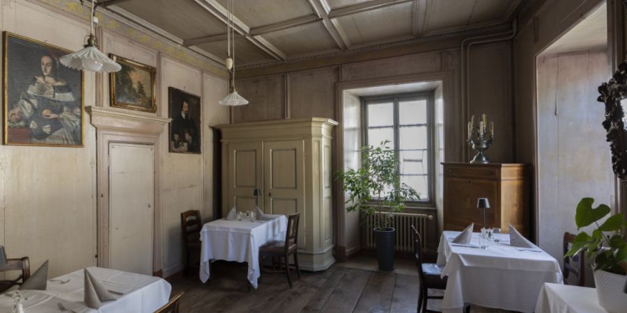 Die Hotels im grenznahen Puschlav und Unterengadin ziehen nach den Olympischen Spielen in Norditalien eine durchzogene Bilanz. Im Bild die Räume des Hotel Albrici in Poschiavo. (Archiv)