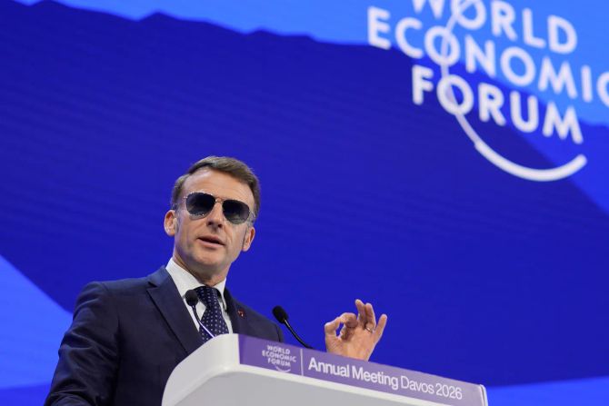 macron Sonnenbrille davos