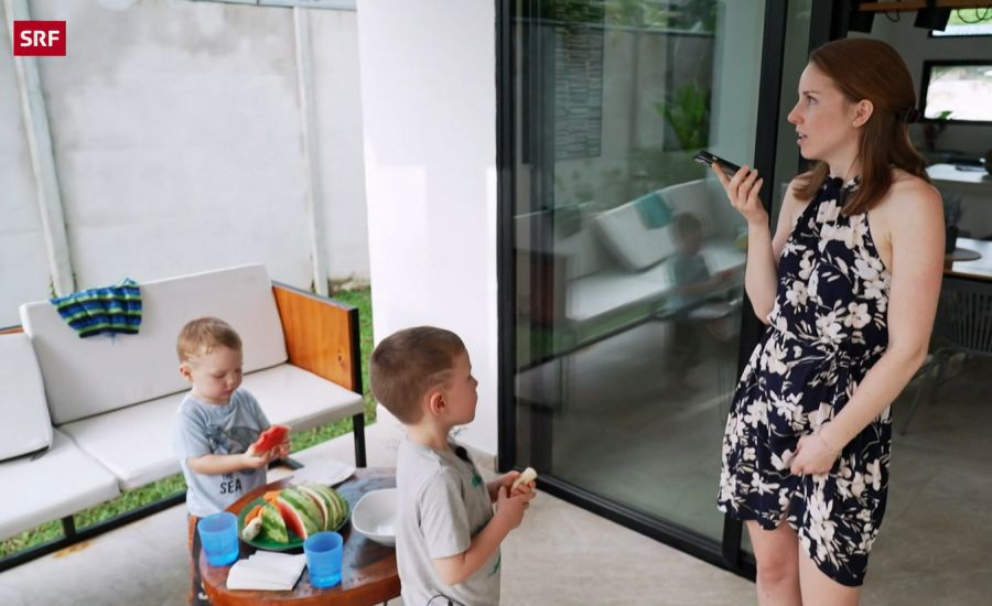 Nadine ist mit den beiden Söhnen Ben und Nathan schon in Costa Rica.