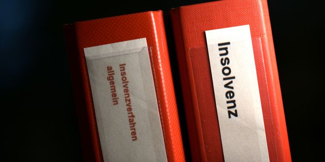 Zahl der Konkursfälle