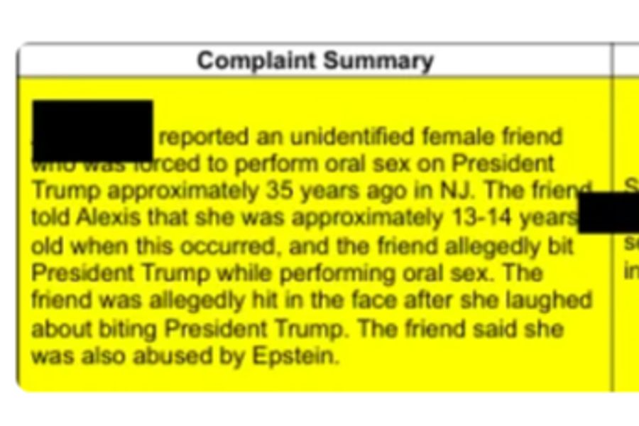 Bericht über 13- bis 14-jähriges Opfer: Trump habe sie zum Oralsex gezwungen.