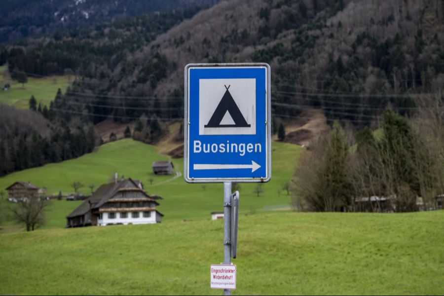 Nichts mehr mit Camping: Auf dem Areal Buosingen soll ein Asylzentrum entstehen.