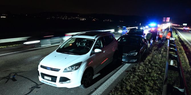 Auffahrunfall Benken A15
