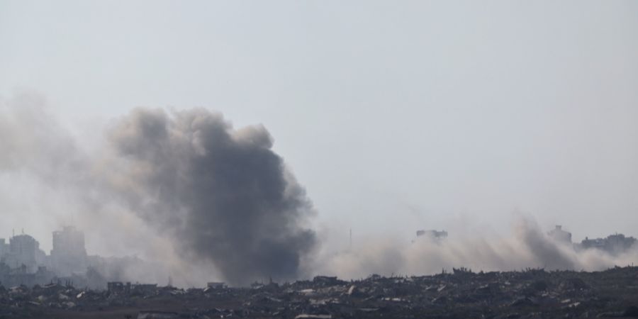 Gaza Rauchwolke Krieg