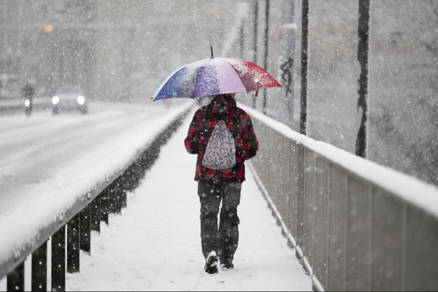 Ab Donnerstag fällt im Flachland Schnee.