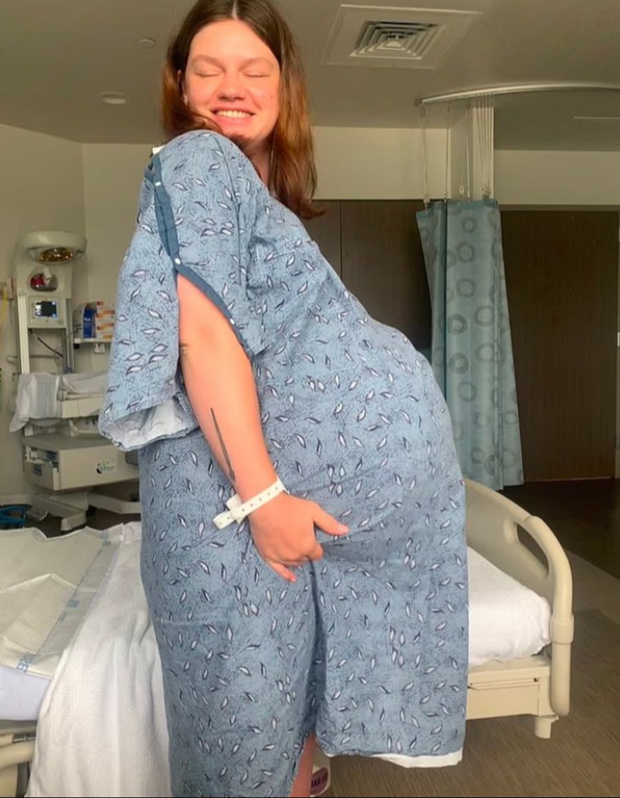 Das Riesenbaby von Shelby Martin (im Bild) wurde im Spital zu einer kleinen Berühmtheit.
