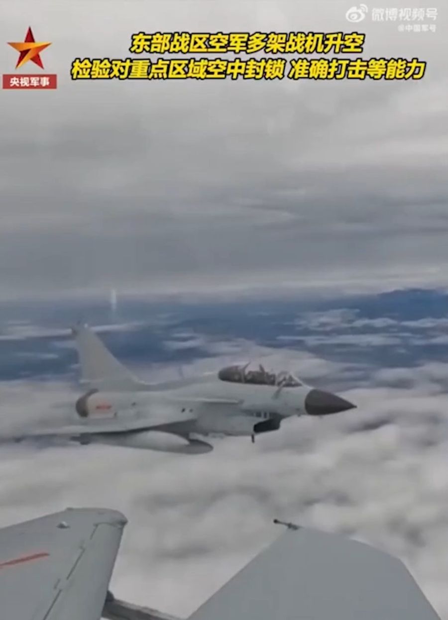 Das chinesische Militär simuliert einen Angriff auf Taiwan vor dem Trump-Xi-Treffen.