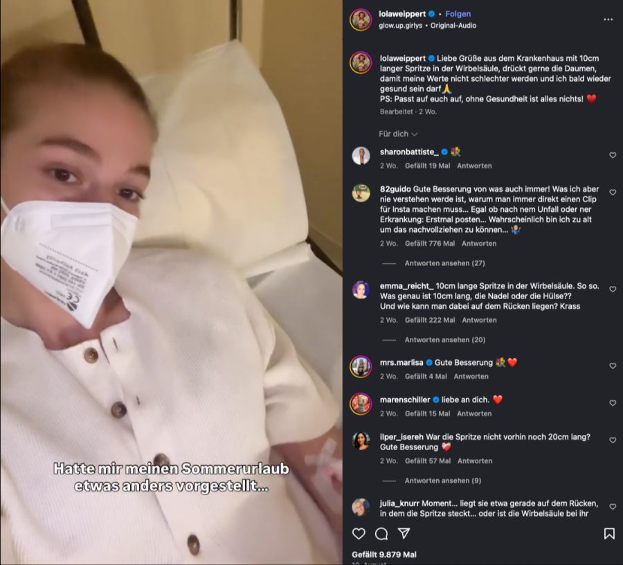 lola weippert Hirnhautentzündung