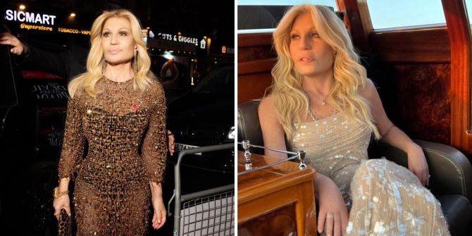Donatella Versace hat das Gesicht schön.