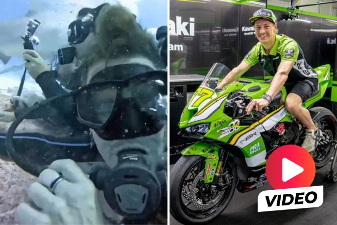 Dominique Aegerter Haie Kawasaki