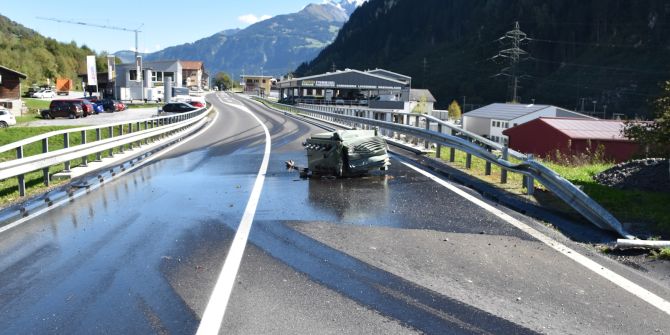Unfall in Rueun